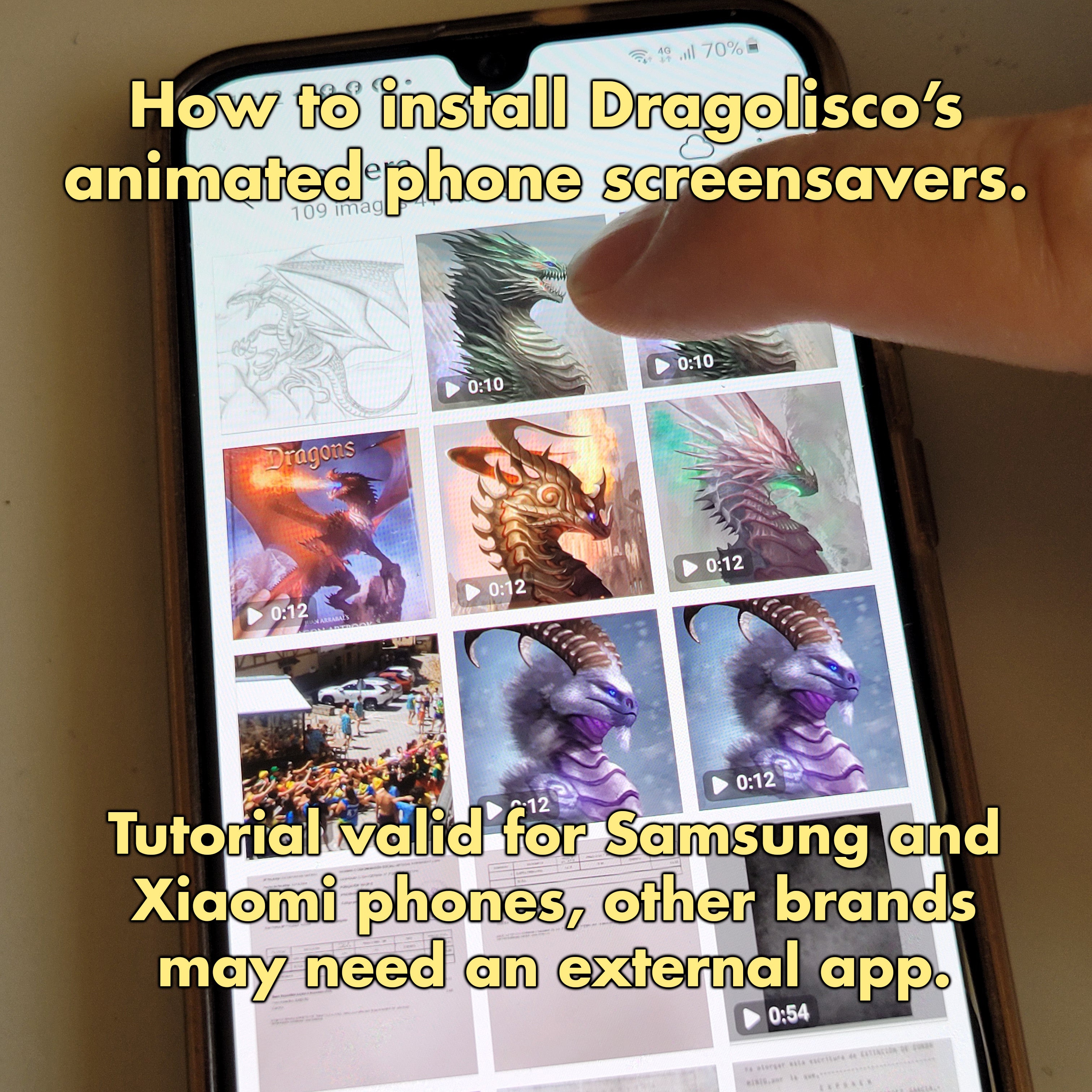 Wild Dragon Phone Screensaver