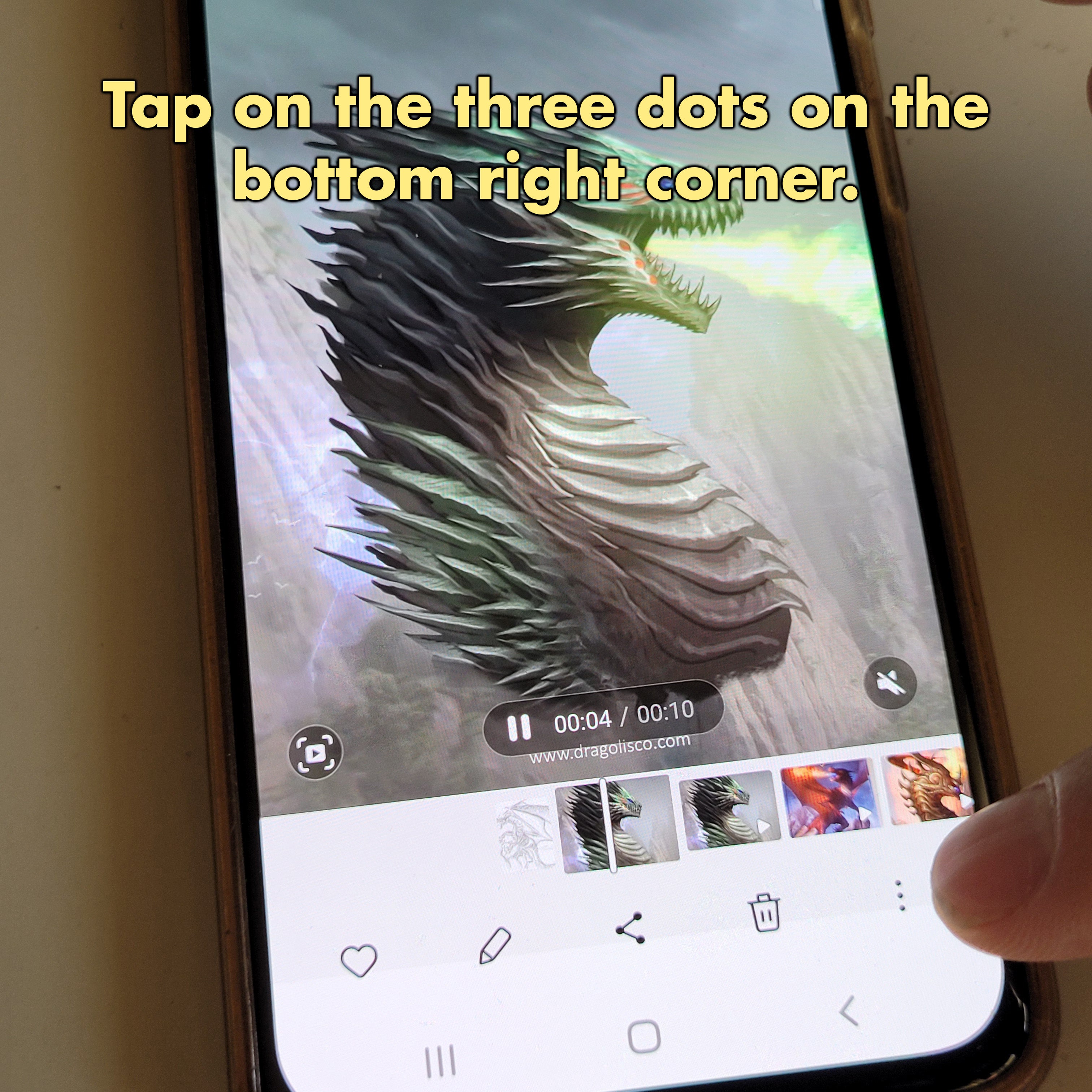 Wild Dragon Phone Screensaver