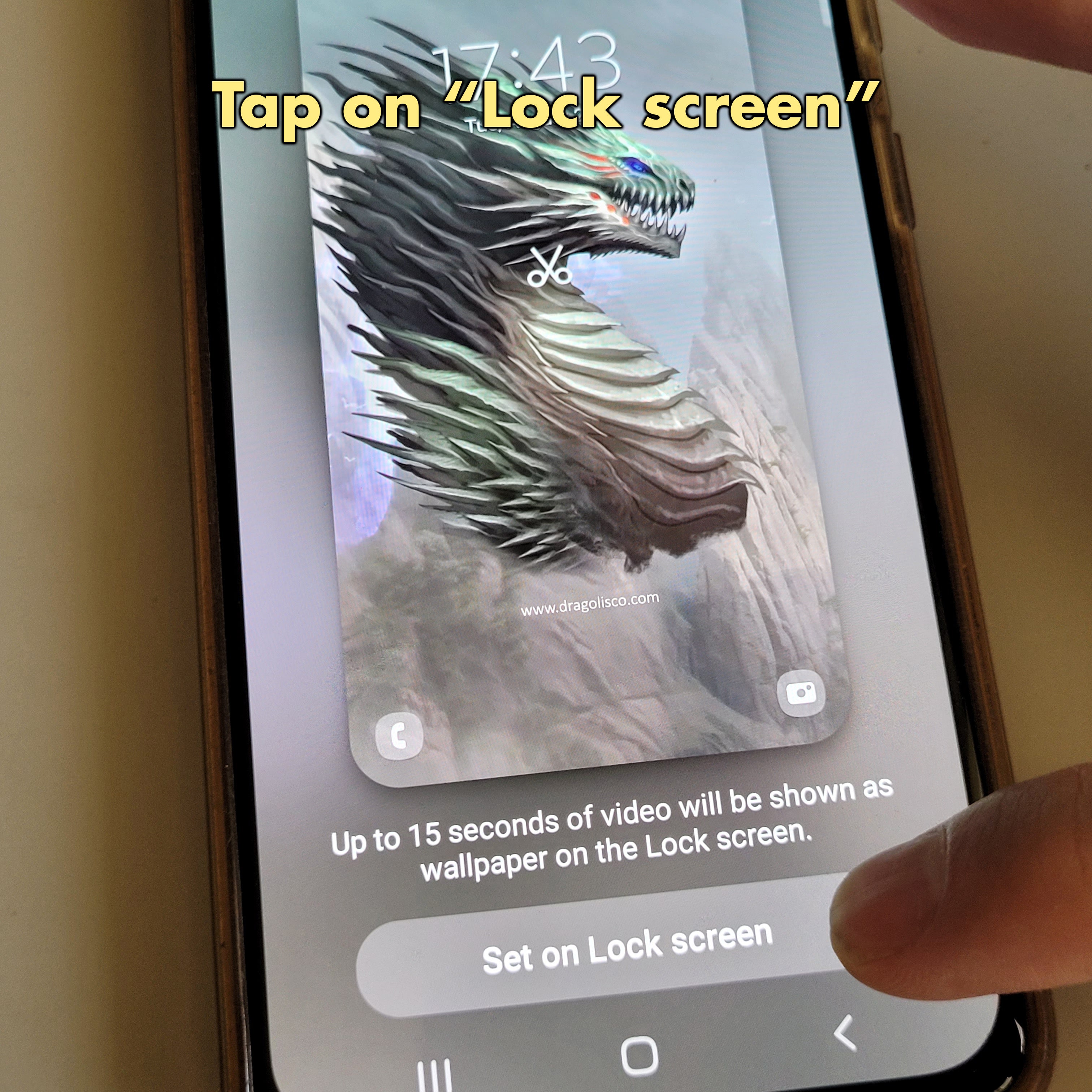 Wild Dragon Phone Screensaver