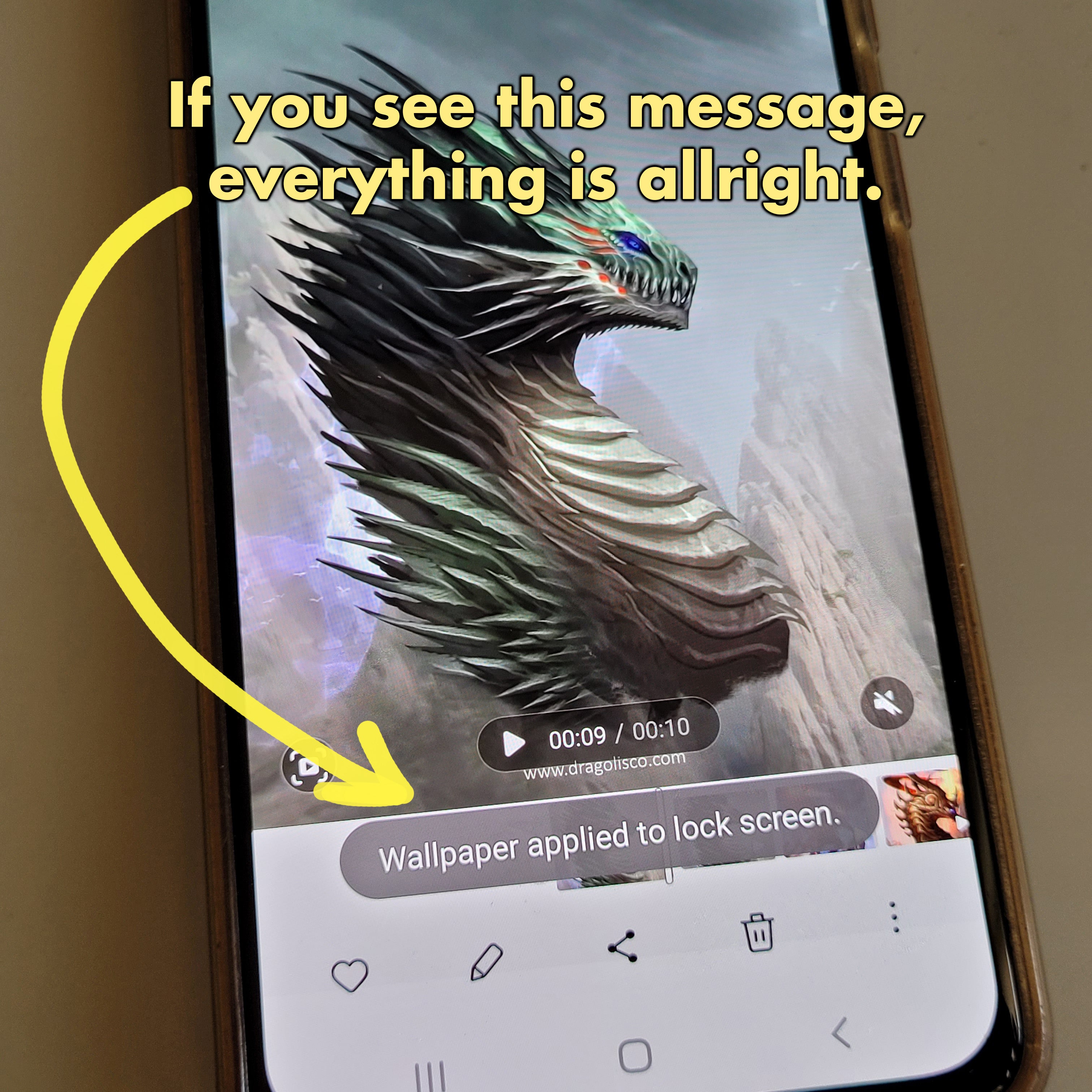 Wild Dragon Phone Screensaver