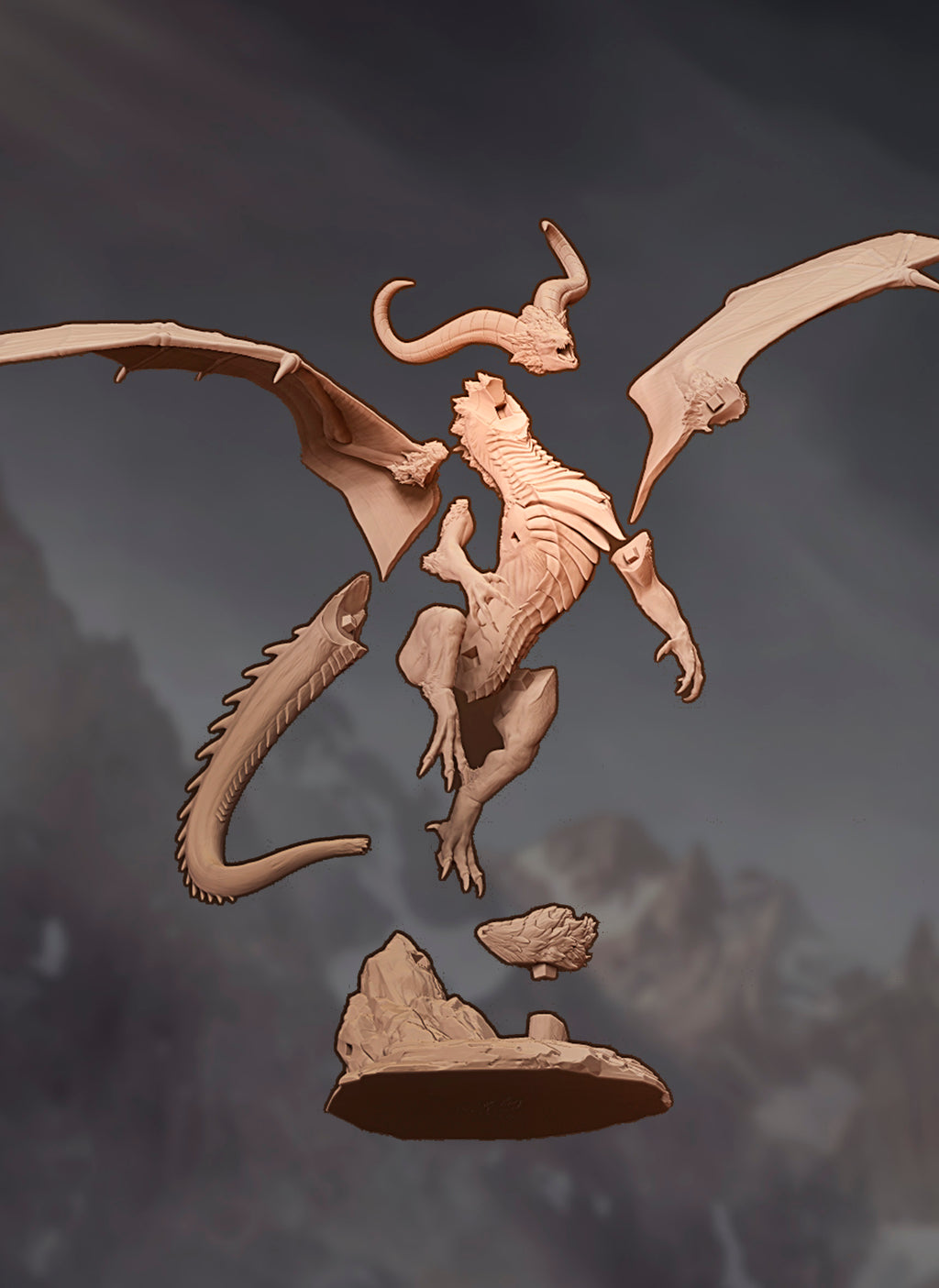 Warden Dragon (STL files)
