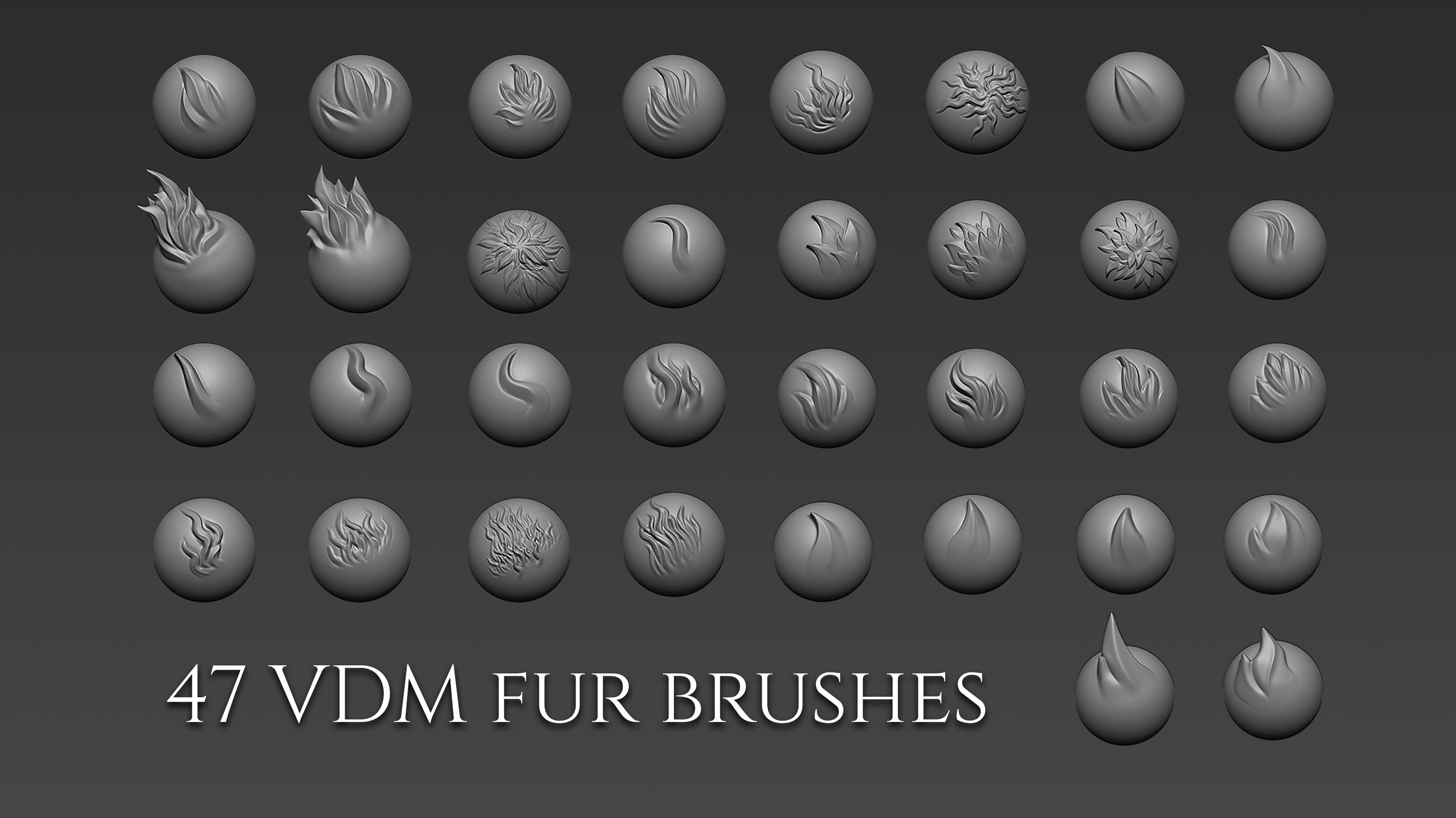 Over 500 3D assets to create dragons in Zbrush