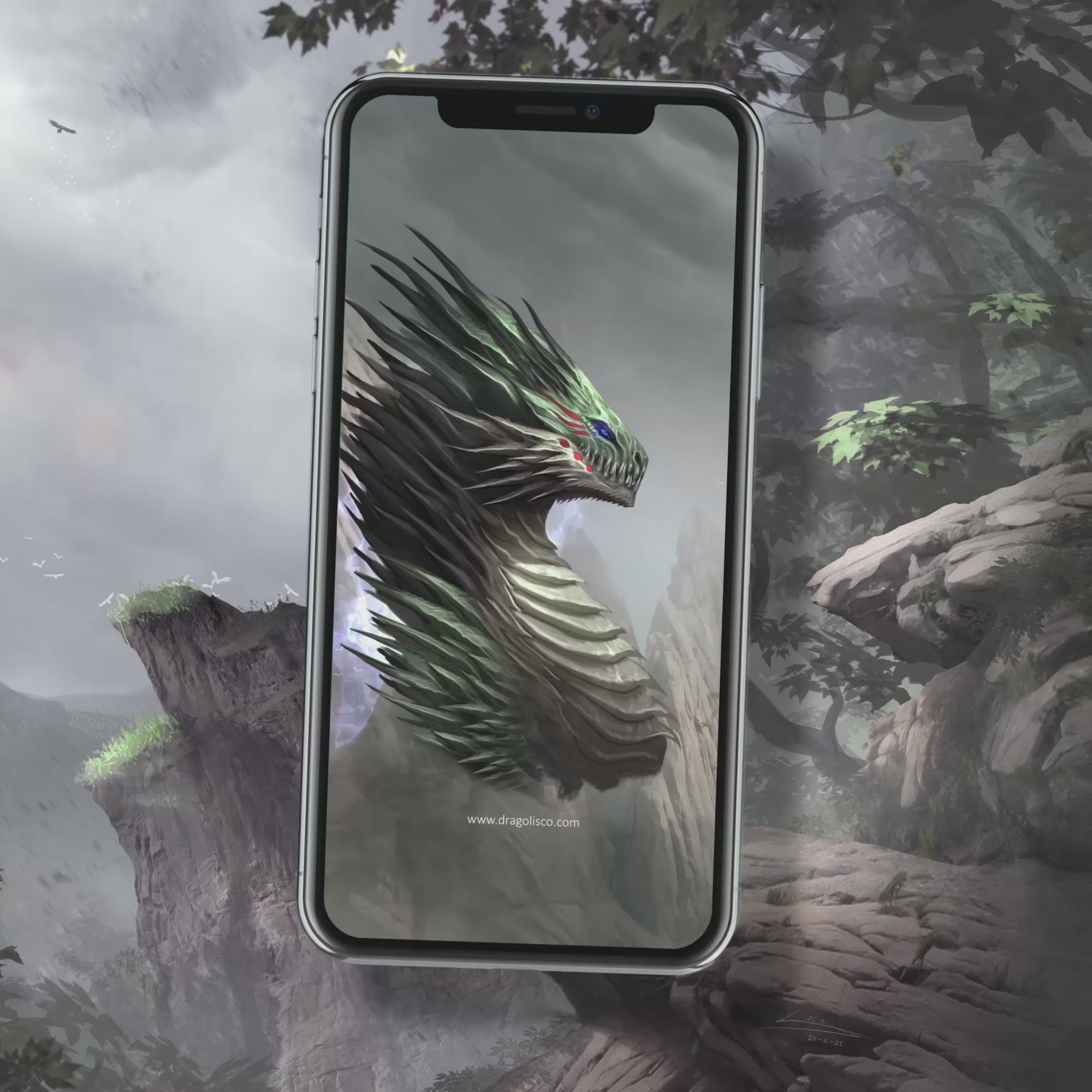 Wild Dragon Phone Screensaver